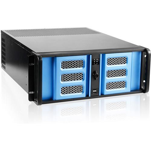 iStarUSA 4U Compact Stylish Rackmount Chassis with 8" Touch Screen LCD