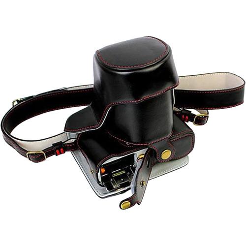 MegaGear MG1001 Ever Ready Leather Case with Bottom Opening for Fujifilm X-A3, X-A2, X-A1, X-M1