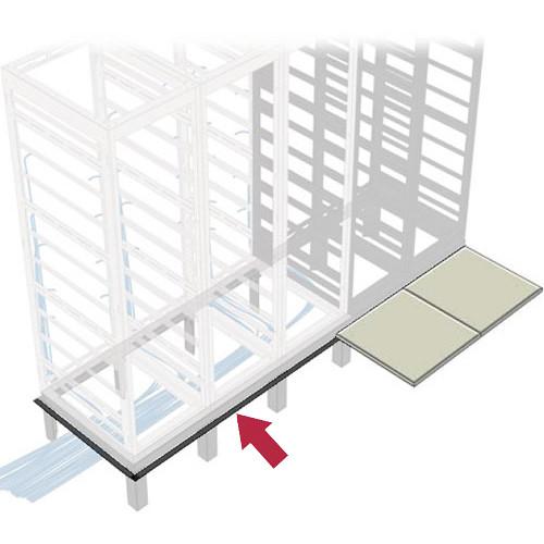 Middle Atlantic GANGLE Series 1-Bay Raised Floor Support Angles for 30" Deep Racks