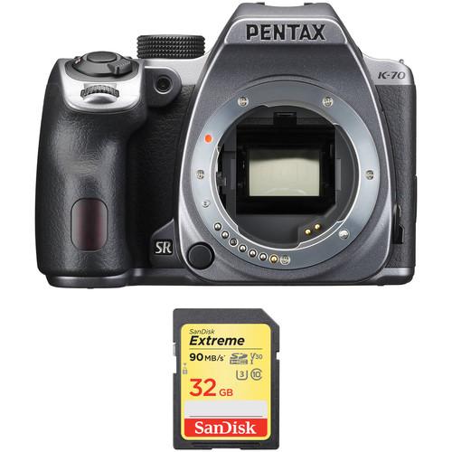 Pentax K-70 DSLR Camera Body with Accessory Kit