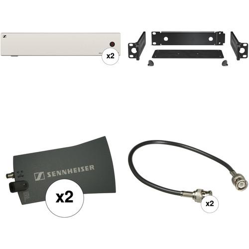 Sennheiser Dual G4 ASA 214-UHF Active Antenna Splitter Bundle 4 Kit