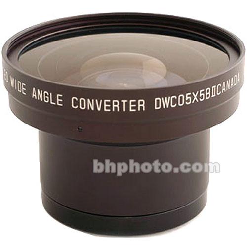 Cavision DWC05X58P 58mm 0.5x Wide Angle Zoom Through Converter Lens Kit with Lens Hood and Pouch