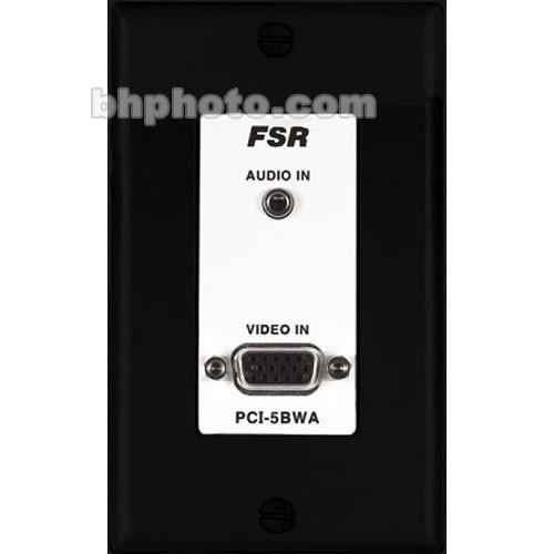 FSR PCI-5BWPABLK Wall Plate Interface -