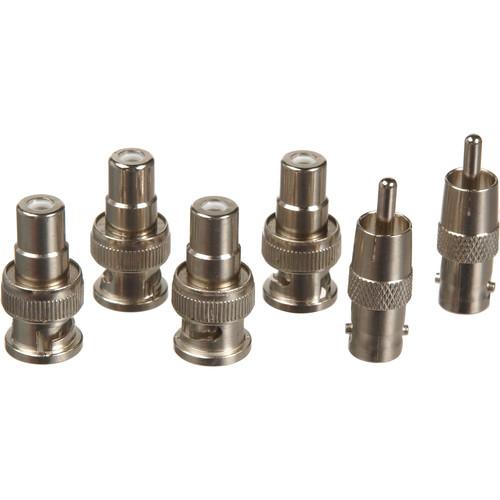 Horita AK1 RCA to BNC Adapter Kit - 4 RCA Female to BNC Male, 2 RCA Male to BNC Female