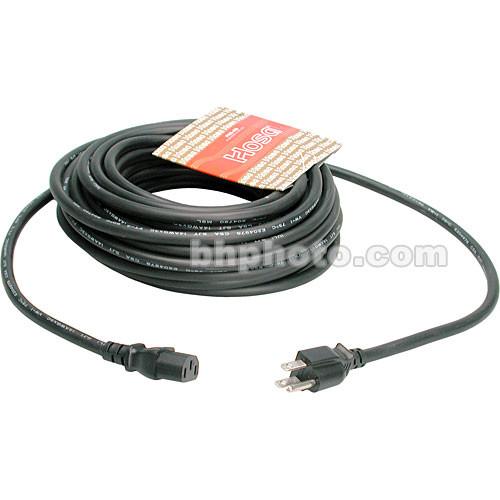 Hosa Technology Black 14 Gauge Electrical Extension Cable with IEC Female Connector - 50