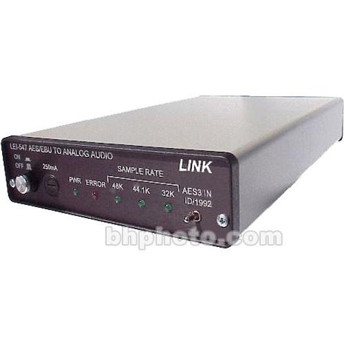 Link Electronics LEI-547 Digital Audio Distribution Amplifier Converter - BNC , Terminal Blocks , Multi-Standard Digital, Analog Stereo Output