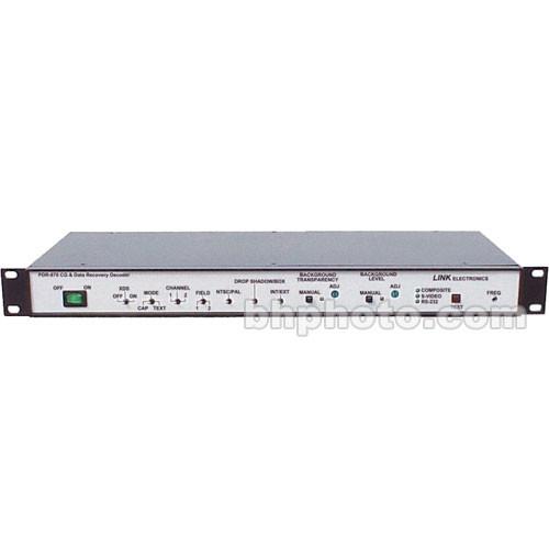 Link Electronics PDR-870 Closed Caption Decoder and Character Generator - Composite, Y C, NTSC PAL, RS-232, Rackmountable