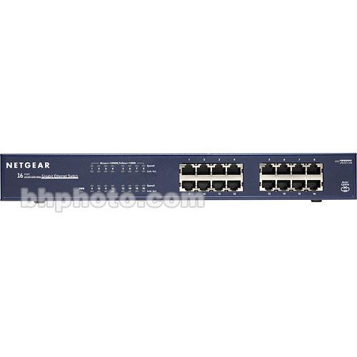 Netgear ProSafe 16-Port Gigabit Rackmount Switch, Netgear, ProSafe, 16-Port, Gigabit, Rackmount, Switch