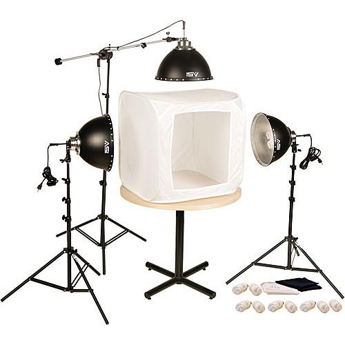 Smith-Victor FLB-3 1050W 3-Fluorescent Light 28" Tent Kit