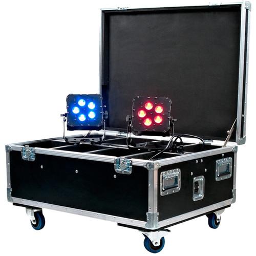 American DJ Wi Flight Case with Built-in Charging WiFLY PARs