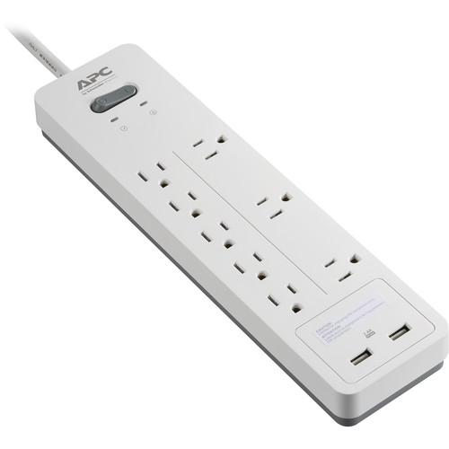 APC Home Office SurgeArrest 8-Outlet Surge Protector with USB Charging