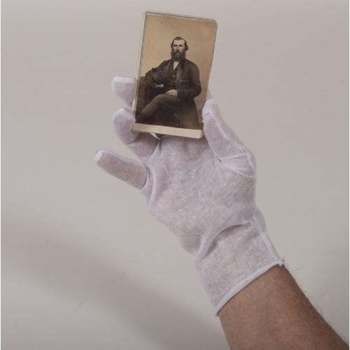 Archival Methods Lightweight Bleached Cotton Inspection Gloves