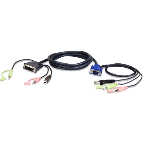 ATEN USB VGA to DVI-A KVM Cable with Audio