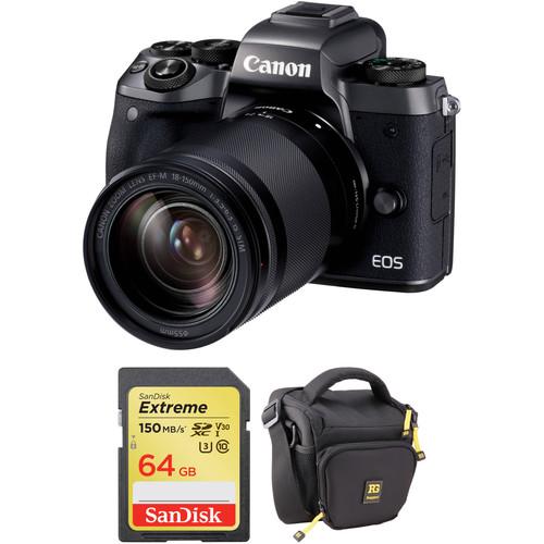 Canon EOS M5 Mirrorless Digital Camera with 18-150mm Lens and Accessories Kit