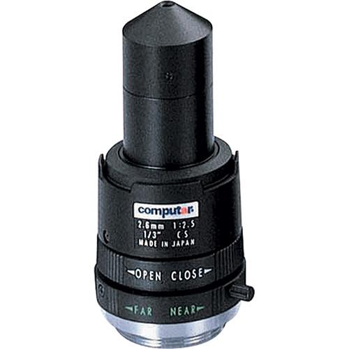 computar CS-Mount 2.6mm f 2.5 Manual Iris Fixed Lens