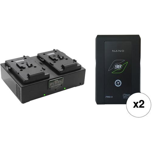 Core SWX Nano 2-Battery Kit with Fleet D Charger
