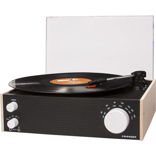 Crosley Radio 3-Speed Switch Turntable with AM FM Radio and Bluetooth