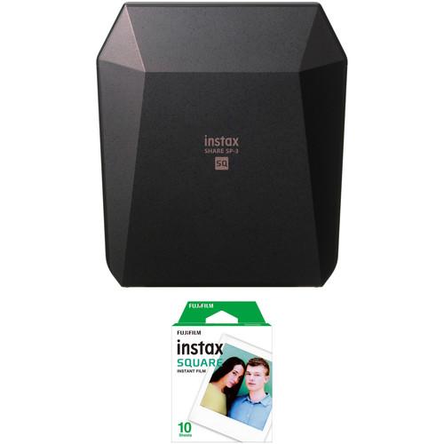 FUJIFILM INSTAX SHARE SP-3 Smartphone Printer with SQUARE Film Kit