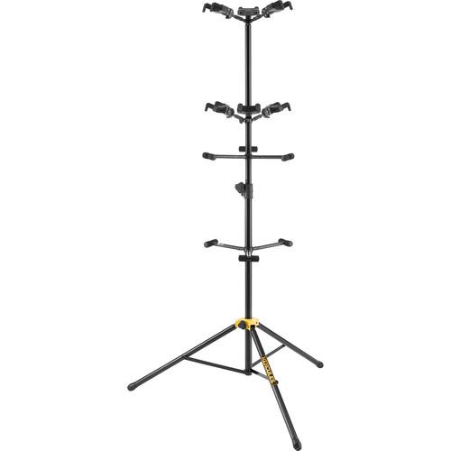 HERCULES Stands Auto-Grip Six-Guitar Stand with Backrests
