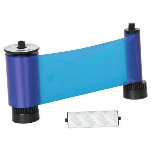 IDP SIADC-P-B Resin Blue Ribbon with Disposable Cleaning Roller for SMART-30S SMART-50 Printers