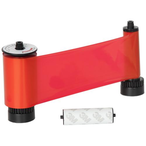 IDP SIADC-P-R Resin Red Ribbon with Disposable Cleaning Roller for SMART-30S SMART-50 Printers
