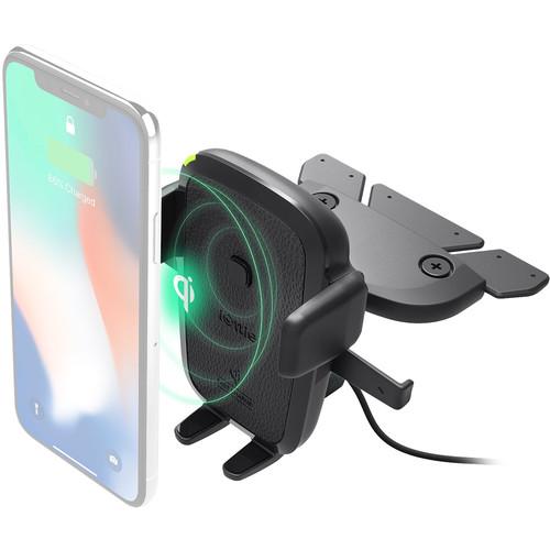 iOttie Easy One Touch Wireless Qi Fast Charging Smartphone Car CD Slot Mount