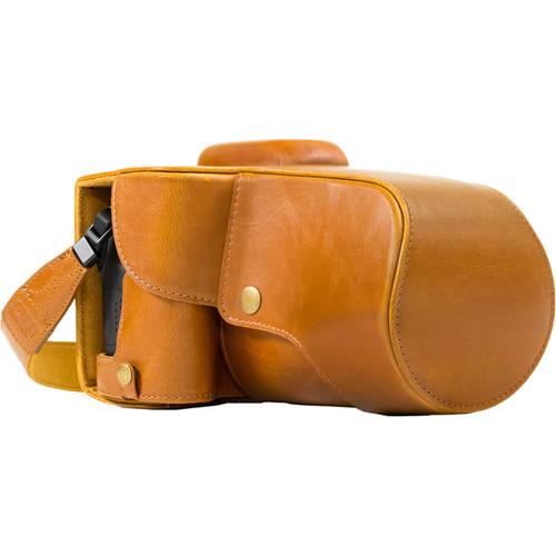 MegaGear Ever Ready PU Leather Case and Strap for Canon EOS T6s, 8000D & 18-55mm Lens