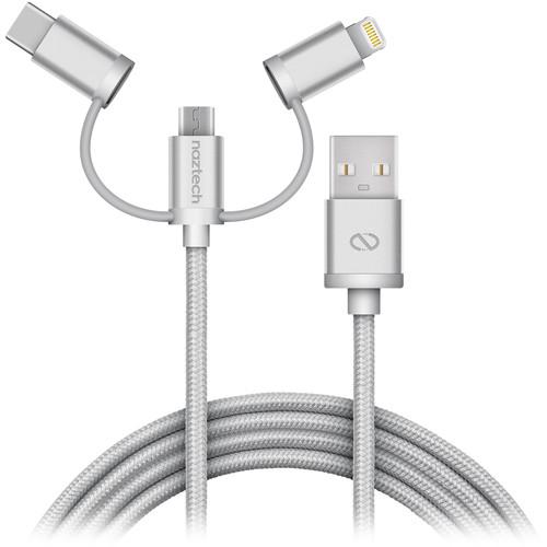 Naztech Braided 3-in-1 Hybrid USB Cable