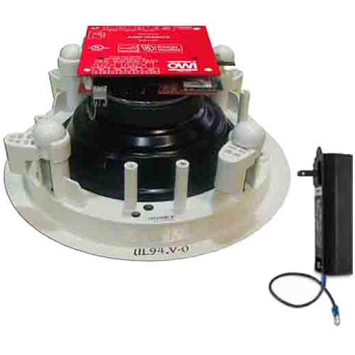 OWI Inc. Two-Source 5.25" Amplified Drop Ceiling Speaker with Bluetooth