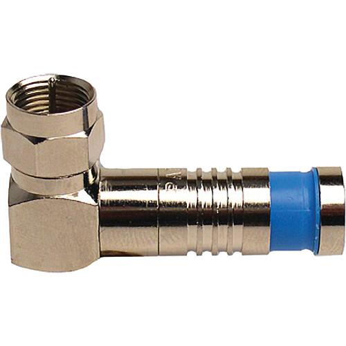 Platinum Tools F-Type Nickel Rt. Angle SealSmart Coaxial RG6 Connector