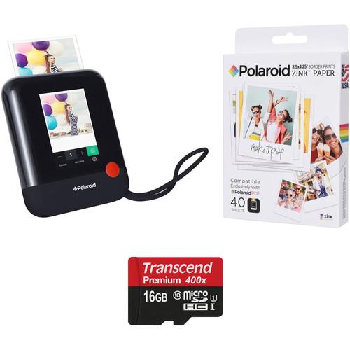 Polaroid Pop Instant Print Digital Camera with ZINK Paper and Memory Card Kit