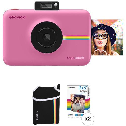 Polaroid Snap Touch Instant Digital Camera with ZINK Photo Paper and Pouch Kit