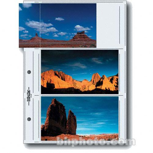 Print File Premium Series-G Archival Storage Page for Prints - 4x7" APS - Holds 6 Prints - 25 Pack