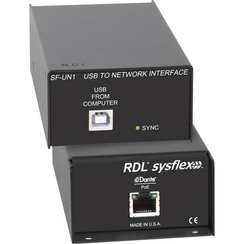 RDL USB Type-B to Dante Network Interface