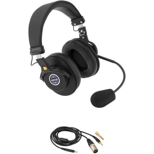 Senal SMH-1020CH Dual-Sided Communication Headset with 1 8" and 3-Pin XLRM Cable for Mixers