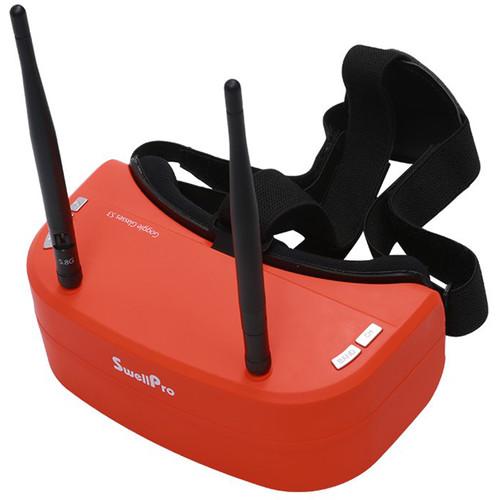 Swellpro 5.8G 48CH 3D FPV Goggles with Built-In DVR and Playback