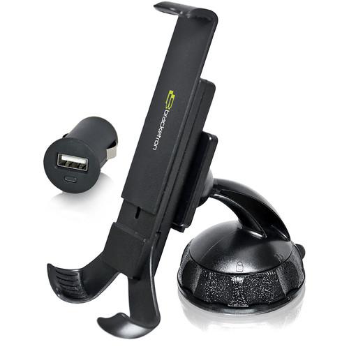 Bracketron Xtreme Grip XL Cell Phone Holder with USB Socket Charger for Select Smartphones and Portable Devices