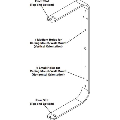 Electro-Voice MB3-W Wall Ceiling Mount Bracket Kit for ZX3 Loudspeaker