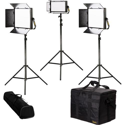 ikan Lyra Bi-Color 3-Point LED Soft Panel Light Kit with 2 x LB10 and 1 x LB5