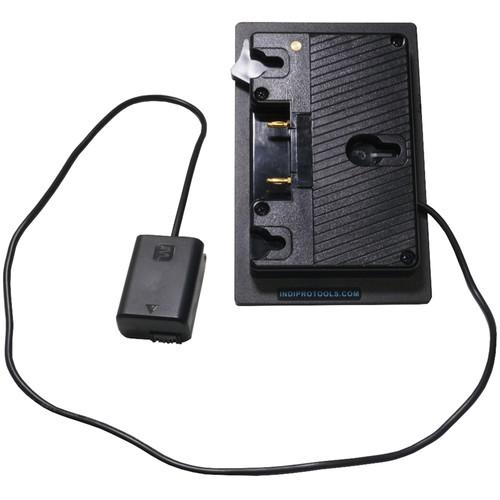 IndiPRO Tools Gold Mount Plate with NP-FW50 Dummy Battery