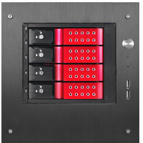 iStarUSA Compact Stylish 4x 3.5" Hotswap Trayless mini-ITX Tower
