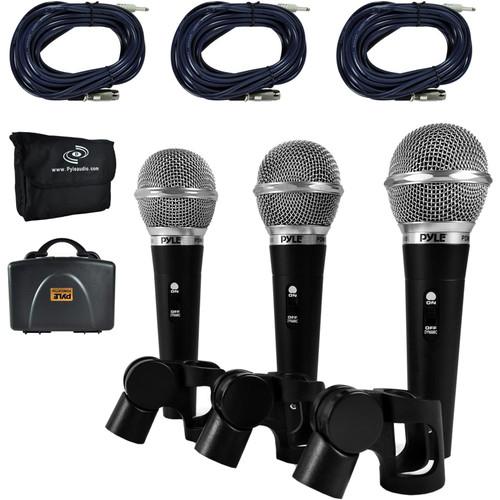 Pyle Pro Dynamic Handheld Microphone Kit with XLR Cables
