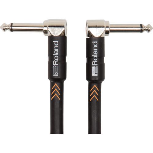 Roland Black Series 1 4" Right-Angle Plug to 1 4" Right-Angle Plug Instrument Cable