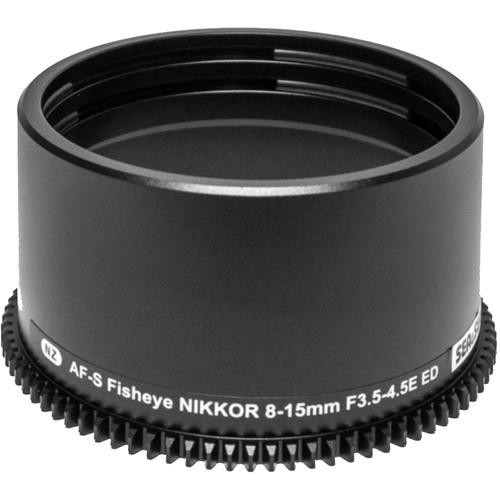 Sea & Sea Zoom Gear for Nikon AF-S Fisheye NIKKOR 8-15mm f 3.5-4.5E ED Lens in Port on MDX Housing