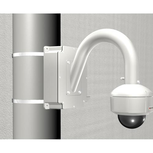 ACTi SMAX-0214 Pole Mount with Junction Box, Gooseneck, & Mount Kit for Select Dome Cameras