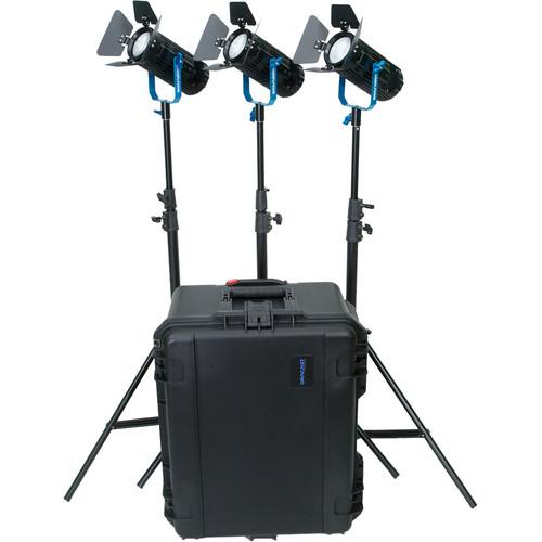Dracast Boltray 600 Plus Daylight LED 3-Light Kit with Case