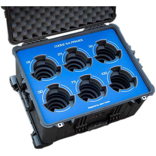 Jason Cases Protective Case for Set of 6 Cooke S4 Prime Lenses