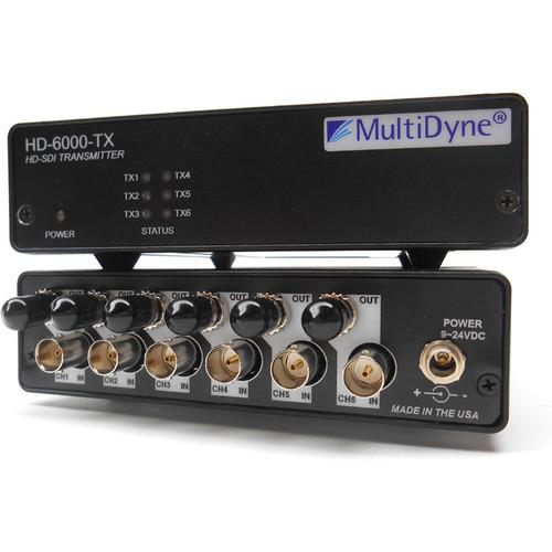 MultiDyne Portable Six-Channel 3G-SDI Transmitter over Single-Mode Fiber