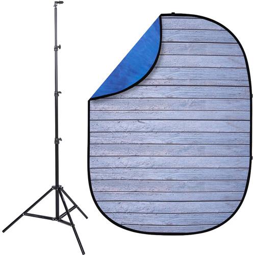Studio Essentials Pop-Up Reversible Background Kit