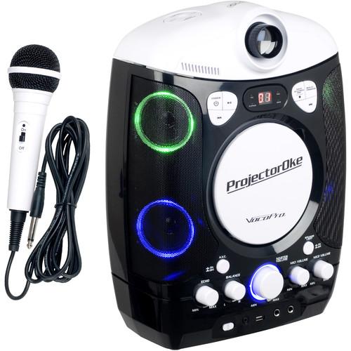VocoPro ProjectorOke CD G and Bluetooth-Enabled Karaoke System with LED Projector